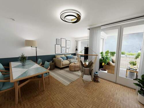 Einrichtungsbeispiel Wohnzimmer (Visualisierung) - 