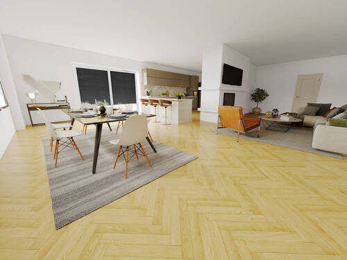 Visualisierung Wohnzimmer - 8 Zimmer Einfamilienhaus zum Kaufen in Untersiemau / Scherneck