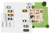 Erdgeschoss unverbindliche Illustration - 