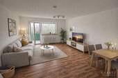 Beispiel Wohnzimmer - Sofort freie 3 Zimmer-Wohnung mit Balkon, Pkw-Außenstellplatz und Keller
