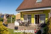 Terrasse - Doppelhaushälfte mit 130,00 m&sup2; in Lugau/Erzgebirge zum Kaufen