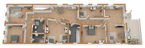 6-Zimmer Wohnung mit 3 Bädern - 