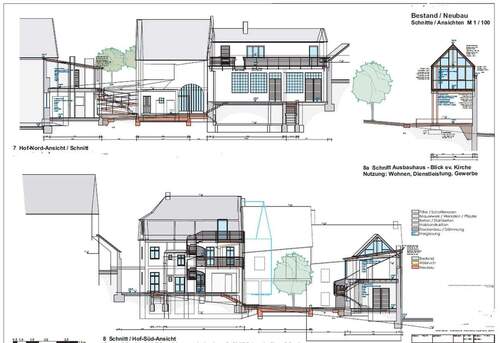 Innenhofansicht Entwurf - 