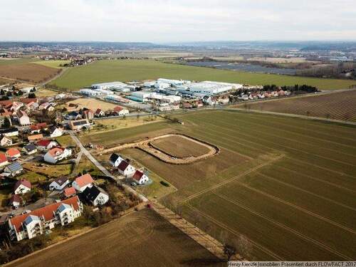 Ein Blick auf das gesamte Baugebiet Ockrilla - EFH-Bauplatz zum kleinen Preis in Niederau OT Ockrilla!