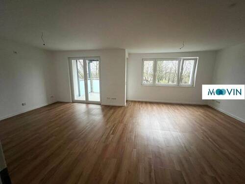 Ansicht II: Wohn- und Esszimmer mit offenem Küchenbereich - 2 Zimmer Etagenwohnung in Solingen