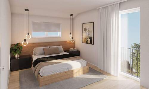 Visualisierung Schlafzimmer - 4 Zimmer Doppelhaushälfte in Unterschleißheim / Riedmoos