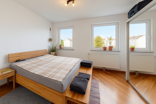 Schlafzimmer - Etagenwohnung mit 85,00 m&sup2; in München zum Kaufen
