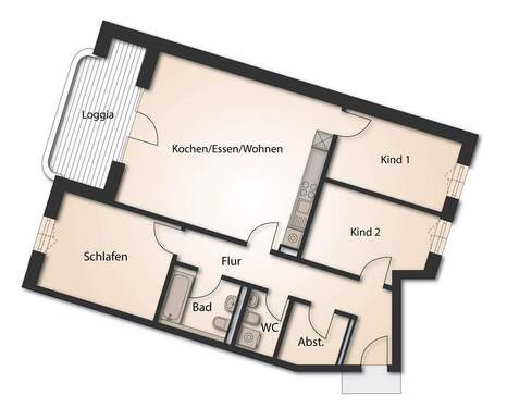 Wohnung 3, 6, 9, 12, 15 - 