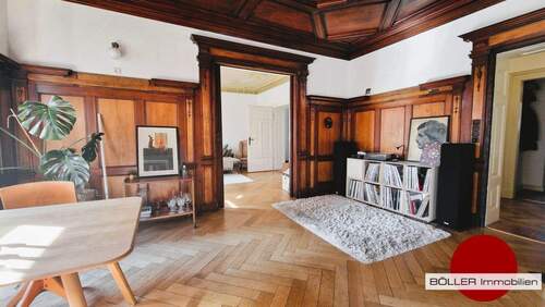 Holzstuckdecke - 4 Zimmer Etagenwohnung in Nürnberg