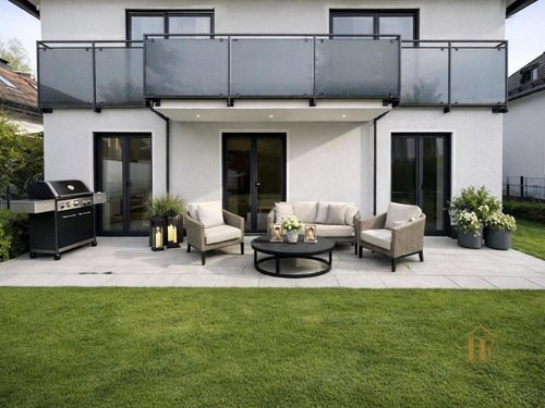 Terrasse visualisiert - 3 Zimmer Etagenwohnung in München