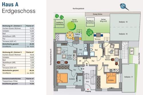 Weitere Wohnungen / Wohnung 01 + 02 - 