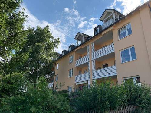 Balkonseite - 3 Zimmer Etagenwohnung zum Kaufen in Murnau am Staffelsee
