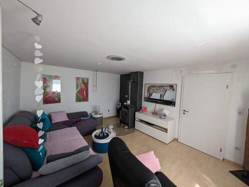 Wohnzimmer, Holzofen - 