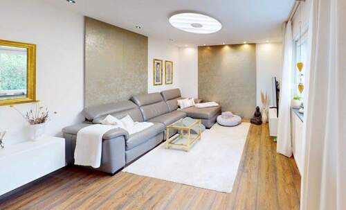 Wohnzimmer - 5 Zimmer Doppelhaushälfte zum Kaufen in Kirchdorf an der Amper