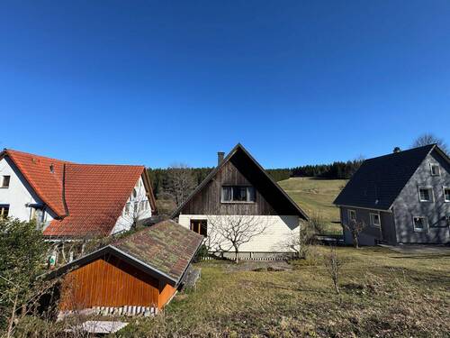Ansicht vom Garten - 4 Zimmer Einfamilienhaus in Schönwald im Schwarzwald