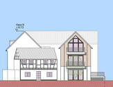 Ansicht Haus C,B - 