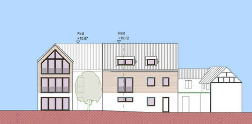 Ansicht Haus A,B,C - 