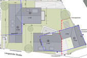 Dachaufsicht Haus A,B,C - 