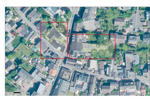 Luftbild mit Darstellung Gesamtprojekt - Grundstück zum Kaufen in Bonn-Ippendorf
