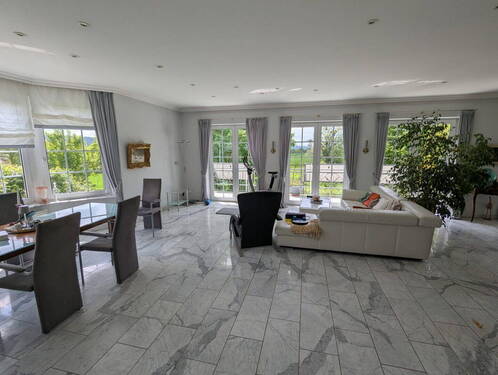 Wohnzimmer - Familienfreundlicher Bungalow mit Weitblick und XXL-Garten bei Rinteln