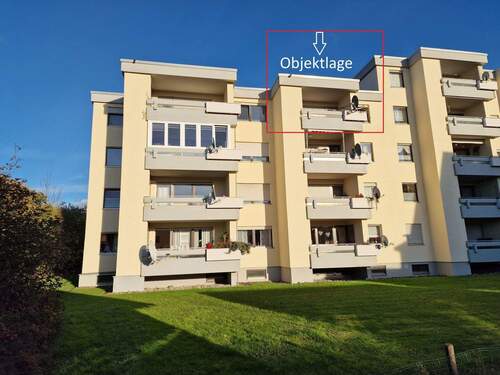 Ansicht Westen, Objektlage - Sonnige vermietete Wohnung mit Ausblick