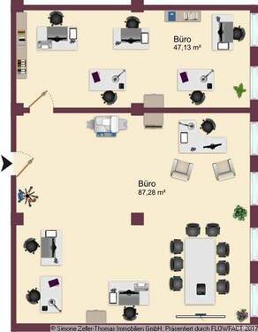 Lukahof_3OG_R 8-9 - Büro mit 138,00 m&sup2; in Leipzig zur Miete