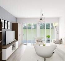 Achim-Uesen: Moderne NEUBAU-2-Zimmer-Wohnung mit 20 m² großer Terrasse & eigenem Gartenanteil