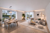 Wohnzimmer - Unabhängigkeit trifft Design - Neubau-Souterrain mit drei Zimmern im Premium-Viertel Waldperlachs
