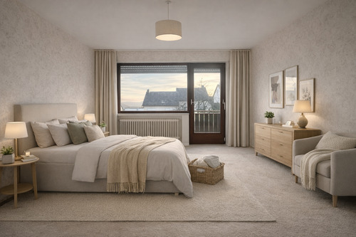 Wohnidee Schlafzimmer (KI) - 