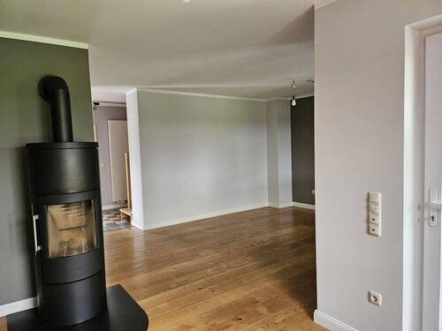 Wohnzimmer und Kaminofen - 
