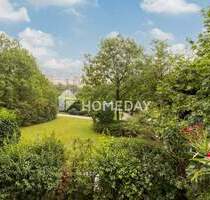 Blick in Grüne aus ruhiger 3-Zimmer-Wohnung mit Loggia und TG-Stellplatz - Germering Neugermering