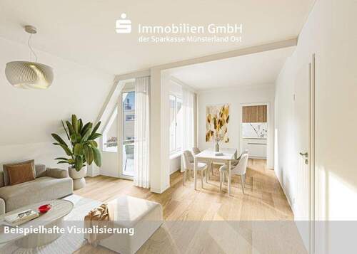 Wohn- Essbereich - 4 Zimmer Etagenwohnung in Warendorf