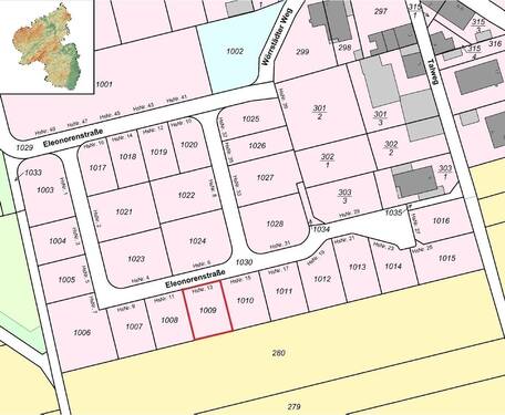 Lageplan Partenheim Nr. 1009 - 