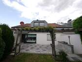 Gartenansicht - Gelegenheit in Düsseldorf-Angermund - DG-Ausbau vorbereitet! Reihenendhaus mit Garage