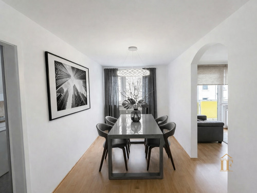 Esszimmer visualisiert - 3 Zimmer Etagenwohnung in Geretsried