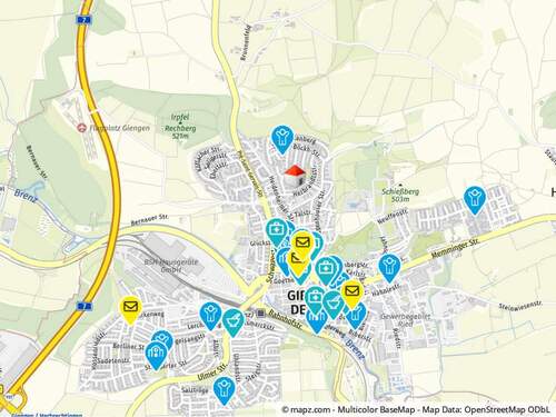 Geolyzer Kartenausschnitt - 