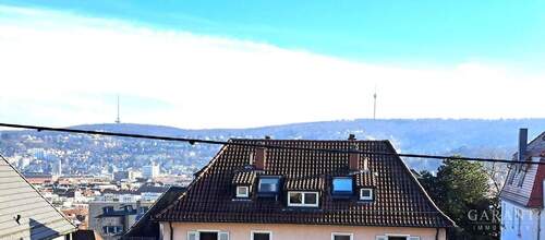 Blick vom OG - 1 Zimmer Mehrfamilienhaus, Wohnhaus in Stuttgart