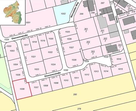 Lageplan Partenheim Nr. 1006 - Grundstück zum Kaufen in Partenheim