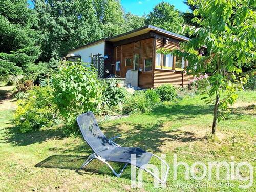 Blick aus dem Garten - Attraktives Freizeitgrundstück mit kleinem Bungalow für schöne Tage
