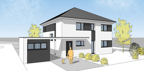 Ansicht1 - 5 Zimmer Einfamilienhaus zum Kaufen in Partenheim