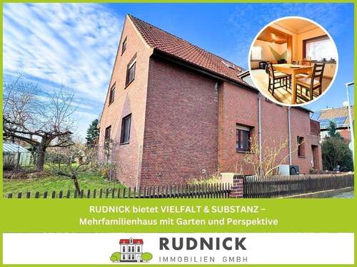 RUDNICK bietet VIELFALT & SUBSTANZ - RUDNICK bietet VIELFALT & SUBSTANZ - Mehrfamilienhaus mit Garten und Perspektive