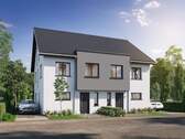 Frontansicht - Moderne und hochwertige Doppelhaushälfte im besten KFW 40 Standard in Verl!
