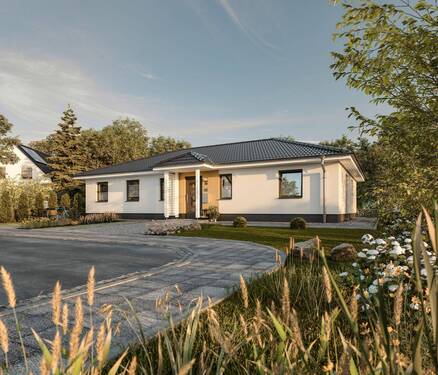 Bungalow-131-Vordach-1 - 5 Zimmer Bungalow zum Kaufen in Magdeburg