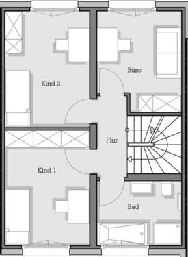 Obergeschoss Typ 1.2 - 