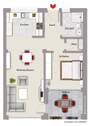 Grundriss Wohnung 2 - 