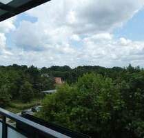 Blick über Bad Düben von oben...Balkon + Einbauküche!