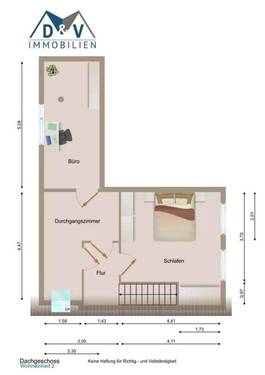 Wohneinheit 2 - Dachgeschoss - 
