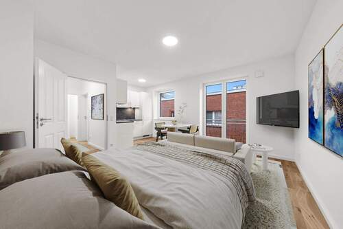 Wohn-/Schlafzimmer mit Küche - 