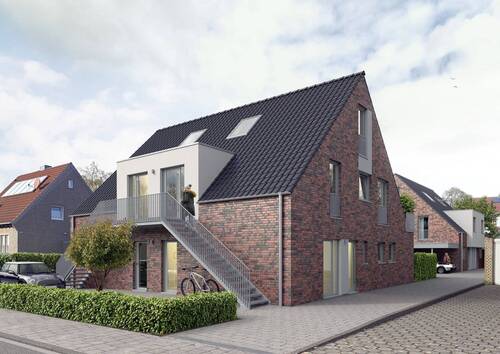 Straßenperspektive - Ihr neues Zuhause in Münster - 475.000,00&nbsp;EUR Kaufpreis, ca.&nbsp; 80,50&nbsp;m&sup2;&nbsp;Wohnfl&auml;che