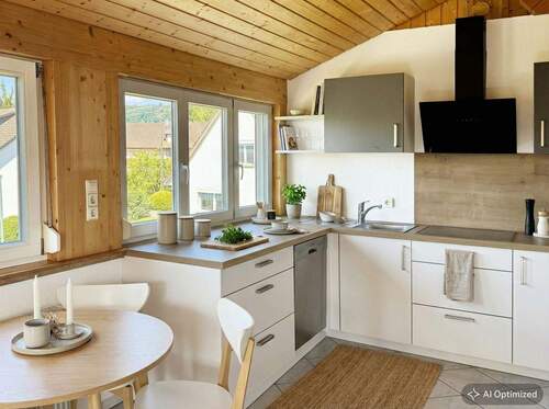 [KI-optimiertes Foto] Küche - Etagenwohnung mit 110,00 m&sup2; in Öhningen zur Miete